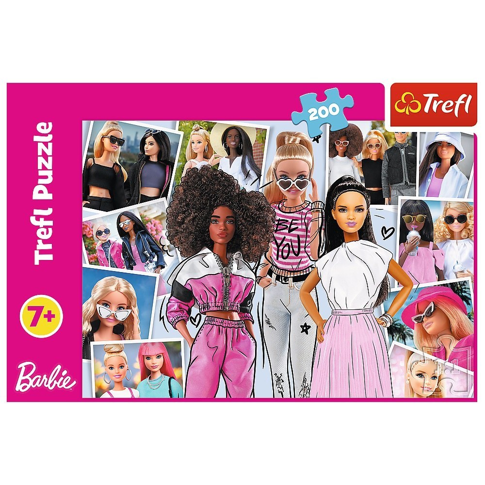 PUZZLE 200 PIEZAS EN EL MUNDO DE BARBIE TREFL 13301 TR TREFL